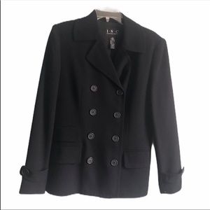 INC Navy Double-breasted Jacket. Size 6